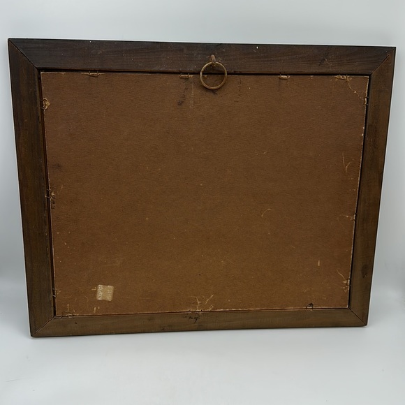 Vintage Farmhouse Frame-Glass Pane-Frame Size 13.5”x16.6” Approx - Picture 4 of 6